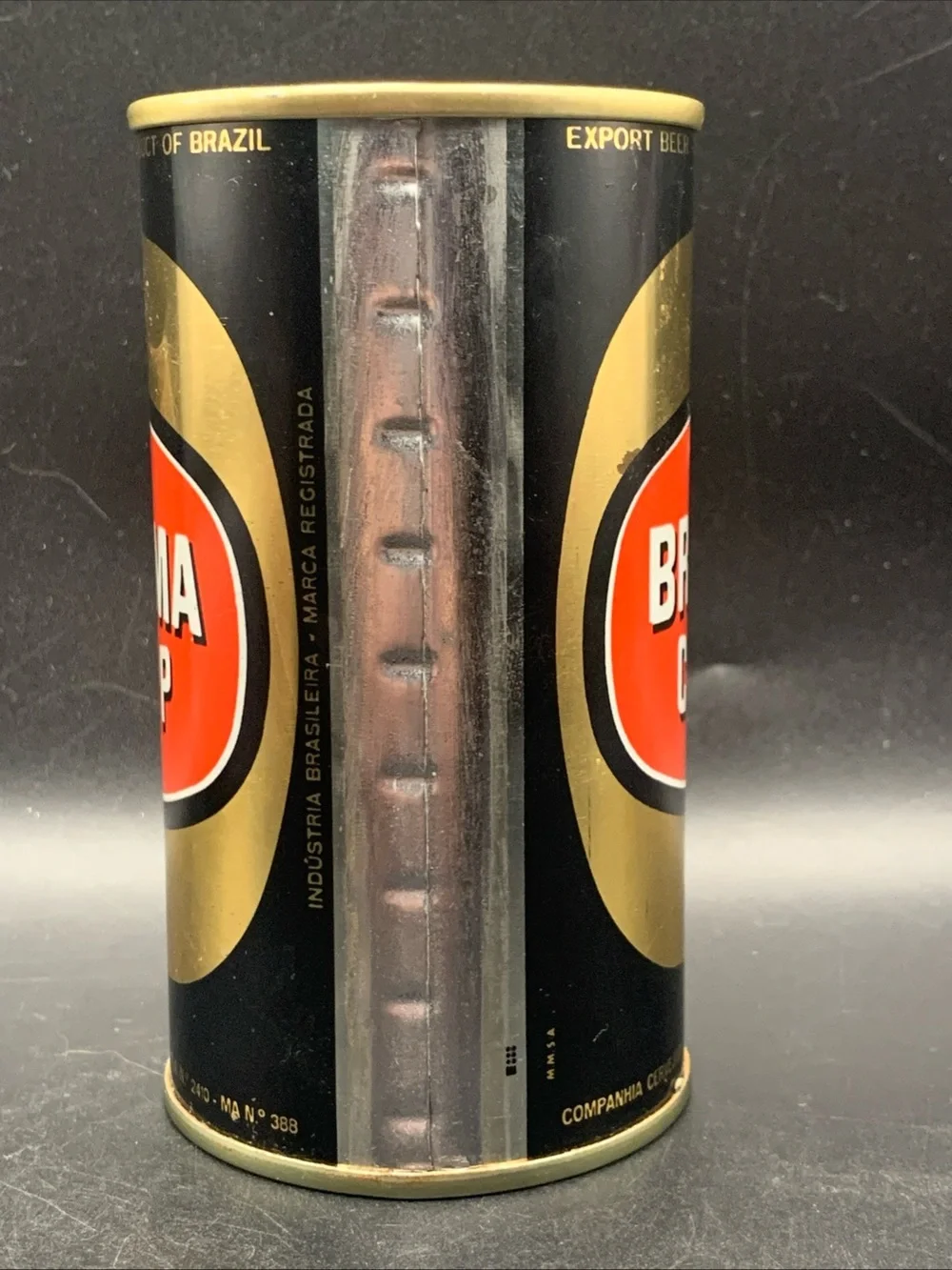 Vintage Beer Can Brahma Chopp Pull Tab Empty Steel Can Brazil